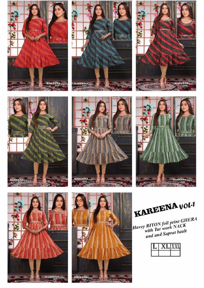 Kareena Vol 1 By Trendy Anarkali Kurti Catalog